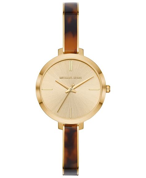 michael kors jaryn half-bangle bracelet watch amazon|Michael Kors Jaryn Gold Analog Watch MK4622 .